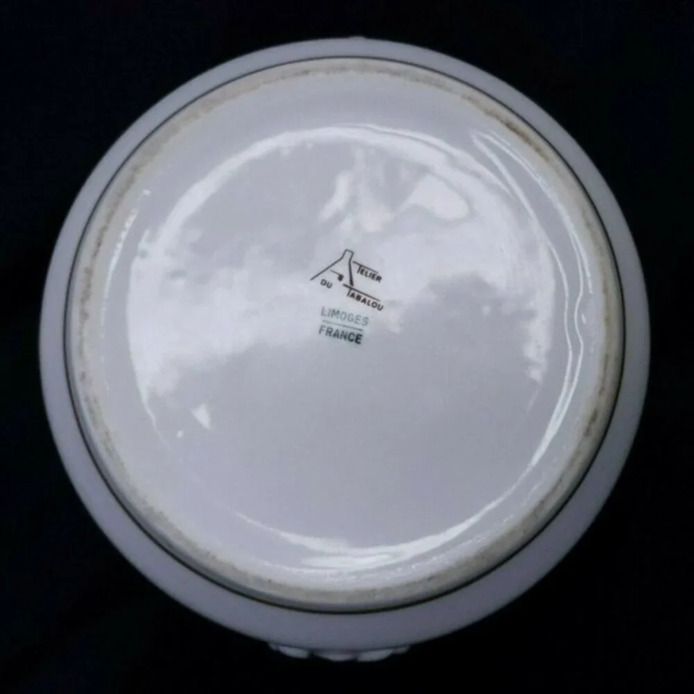 Atelier Du Tabalou Lidded‎ Serving Dish Bowl France Porcelain de Limoges Vintage
